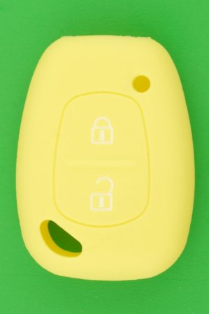 ルノー旧2ボタン・キーレスリモコン用シリコンカバー（黄色） - キーレス＆スマートキー　 通販サイト『キーフォレスト』自動車のカギの事ならお任せください！！