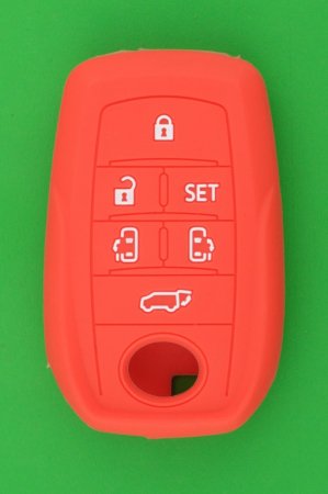 トヨタ（TOYOTA）30系アルファード＆ヴェルファイア6ボタン・スマートキー用シリコンカバー（赤色） - キーレス＆スマートキー　 通販サイト『キーフォレスト』自動車のカギの事ならお任せください！！