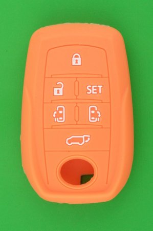 トヨタ（TOYOTA）30系アルファード＆ヴェルファイア6ボタン・スマートキー用シリコンカバー（オレンジ色） - キーレス＆スマートキー　 通販サイト『キーフォレスト』自動車のカギの事ならお任せください！！