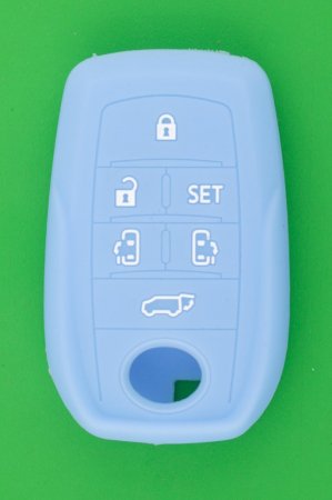 トヨタ（TOYOTA）30系アルファード＆ヴェルファイア6ボタン・スマートキー用シリコンカバー（ライトブルー色） - キーレス＆スマートキー　 通販サイト『キーフォレスト』自動車のカギの事ならお任せください！！