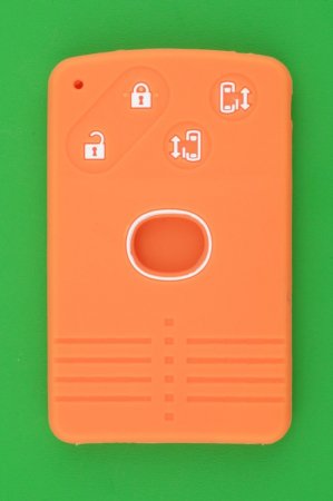 マツダ（MAZDA）カード型アドバンスキー（スマートキー）4ボタン用シリコンカバー（オレンジ色） - キーレス＆スマートキー　 通販サイト『キーフォレスト』自動車のカギの事ならお任せください！！