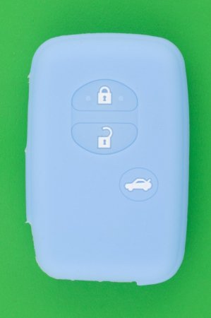 トヨタ（TOYOTA）SAI＆マークX＆200系クラウン等3ボタン・スマートキー用シリコンカバー（ライトブルー色） - キーレス＆スマートキー　 通販サイト『キーフォレスト』自動車のカギの事ならお任せください！！