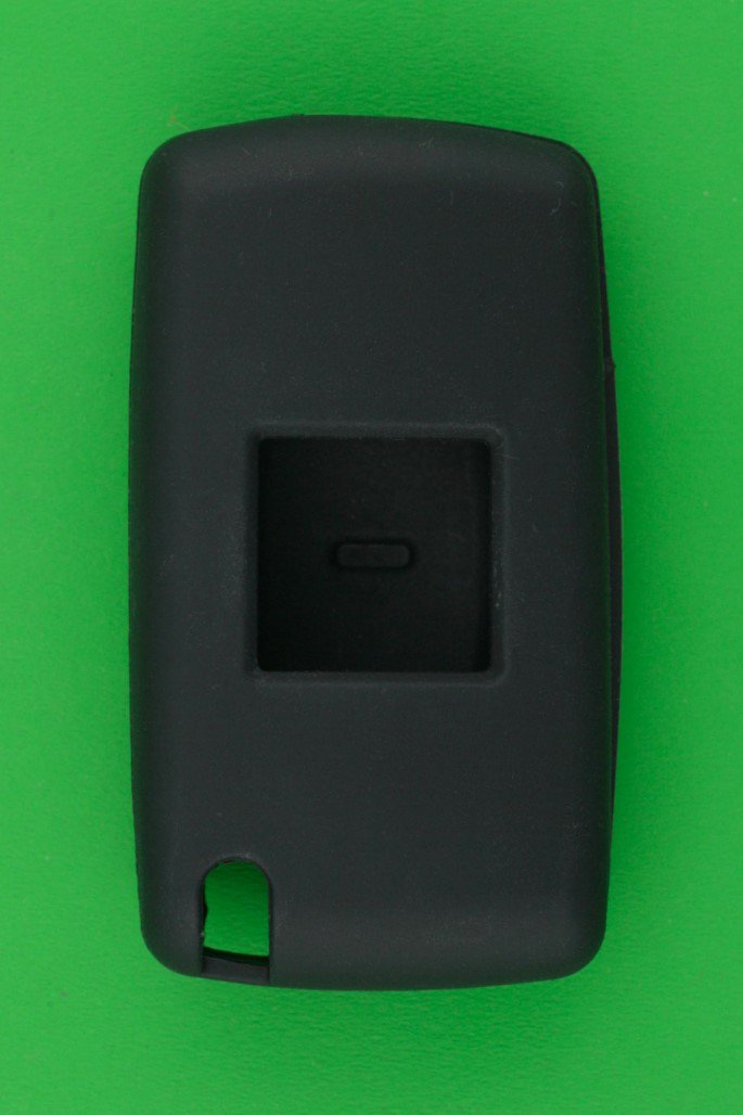 プジョー・シトロエンジャックナイフ型キーレスリモコン・2ボタン用シリコンカバー（黒色）（ボタン色　白＆赤） - キーレス＆スマートキー　 通販サイト『キーフォレスト』自動車のカギの事ならお任せください！！