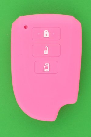 トヨタ（TOYOTA）3ボタン・スマートキー用シリコンカバーピンク色 - キーレス＆スマートキー　 通販サイト『キーフォレスト』自動車のカギの事ならお任せください！！