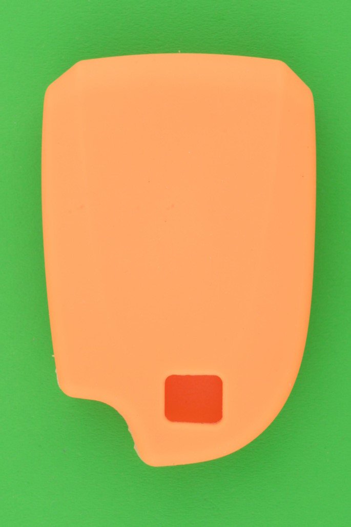 トヨタ（ポルテ・スペイド・ハイエース等）・3ボタン・スマートキー用シリコンカバーケース★オレンジ色