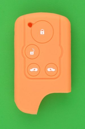 ホンダ（HONDA）旧4ボタン・スマートキー用シリコンカバーオレンジ色