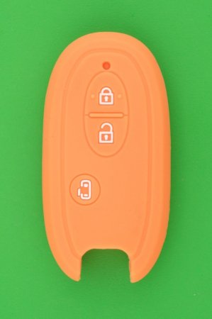 スズキ3ボタン・スマートキー用シリコンカバーオレンジ色 - キーレス＆スマートキー　通販サイト『キーフォレスト』自動車のカギの事ならお任せください！！