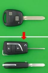 トヨタ　純正スマートキー　キーレス　リモコン トヨタキーレスリモコン純正品同等の基盤付きジャックナイフ型