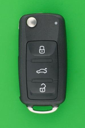 VW 3ボタンジャックナイフ型キーレス交換用セット - キーレス＆スマートキー 通販サイト『キーフォレスト』自動車のカギの事ならお任せください！！