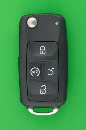 VW　4ボタンジャックナイフ型キーレス交換用セット - キーレス＆スマートキー　通販サイト『キーフォレスト』自動車のカギの事ならお任せください！！