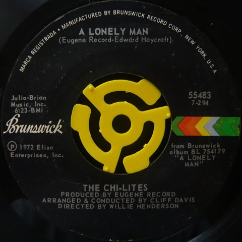 Chi-Lites / A Lonely Man (7 Inch) - Vinyl Cycle Records