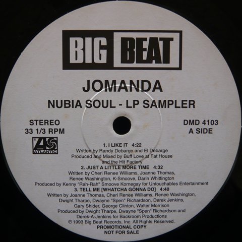 Jomanda Nubia Soul LP Sampler (Re-Issue) (12 Inch) - Vinyl Cycle 