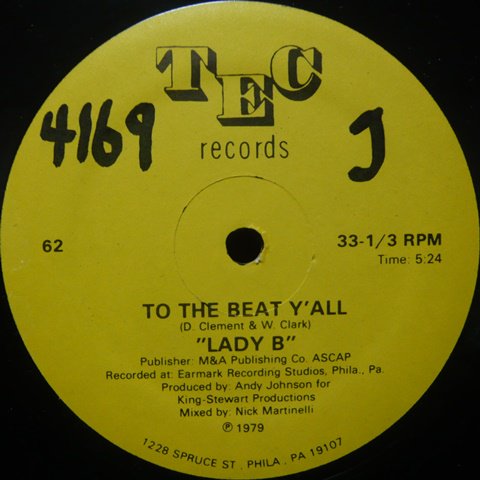 Lady B / To The Beat Y'all (12 Inch) - Vinyl Cycle Records