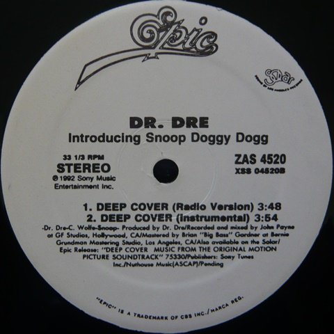 Dr. Dre / Deep Cover (Re-Issue) (12 Inch) - Vinyl Cycle Records