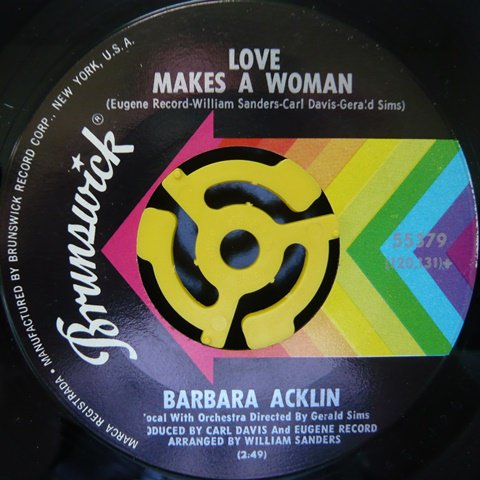 Barbara Acklin / Love Makes A Woman (7 Inch) - Vinyl Cycle Records