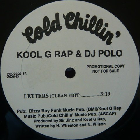 Kool G Rap & DJ Polo / Letters (12 Inch) - Vinyl Cycle Records