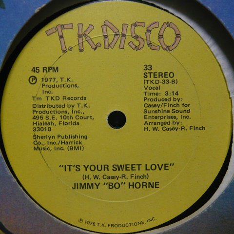 Jimmy Bo Horne / It's Your Sweet Love (12 Inch) - Vinyl Cycle Records