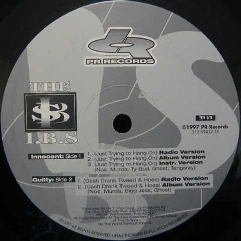 I.B.S. / Just Trying To Hang On (12 Inch) - Vinyl Cycle Records