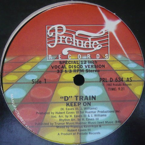 D Train / Keep On (12 Inch) - Vinyl Cycle Records