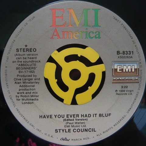 the style council have you ever had it blue lyrics