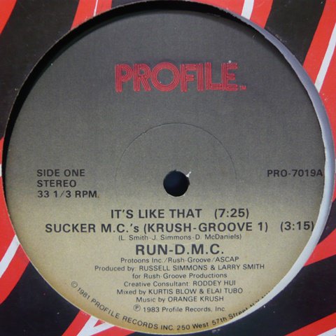 RUN-D.M.C. / It's Like That (12 Inch) - Vinyl Cycle Records