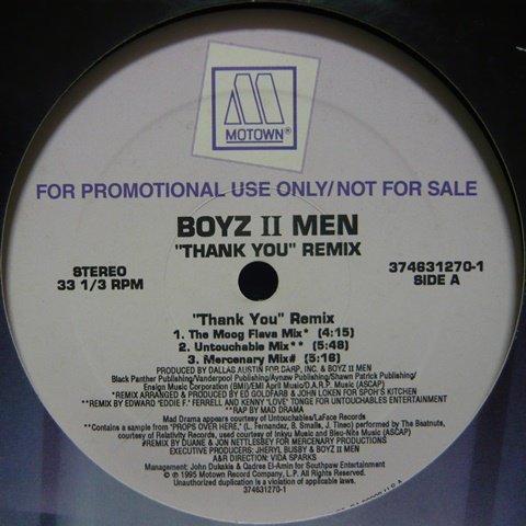 Boyz II Men / Thank You (Remix) (12 Inch) - Vinyl Cycle Records