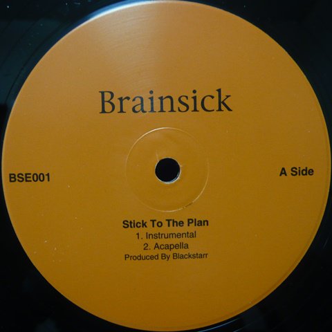 Brainsick / Stick To The Plan (12 Inch) - Vinyl Cycle Records