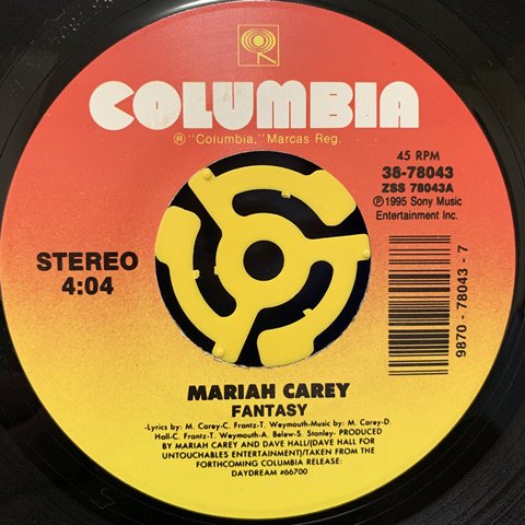 Mariah Carey / Fantasy (7 Inch) - Vinyl Cycle Records