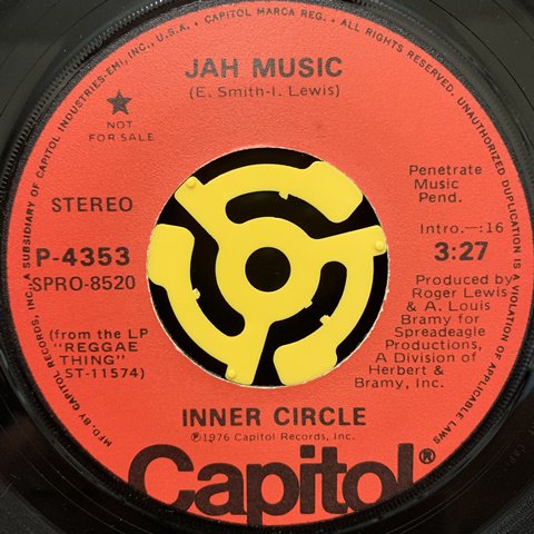 Inner Circle / Jah Music (7 Inch) - Vinyl Cycle Records