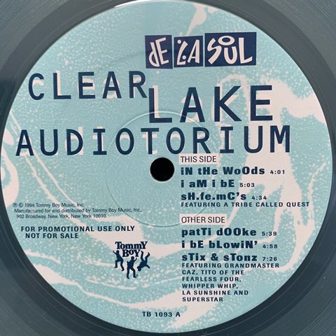 定番 洋楽 DE LA SOUL / Clear lake audiotorium EP 洋楽 - kapa.eus