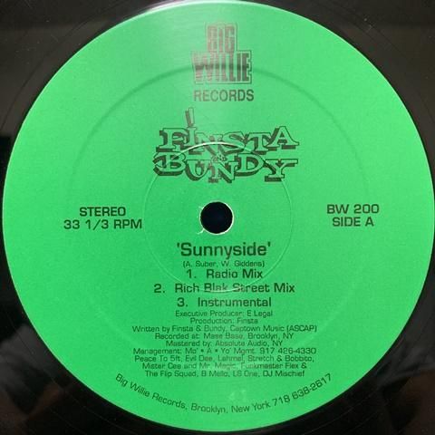 Finsta Bundy / Sunnyside (12 Inch) - Vinyl Cycle Records