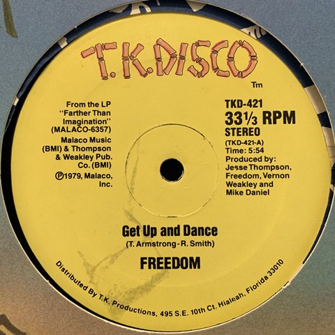 Freedom / Get Up And Dance (12 Inch) - Vinyl Cycle Records