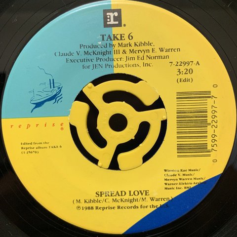 Take 6 / Spread Love (7 Inch) - Vinyl Cycle Records