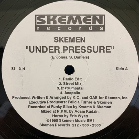 Skemen / Under Pressure (12 Inch) - Vinyl Cycle Records
