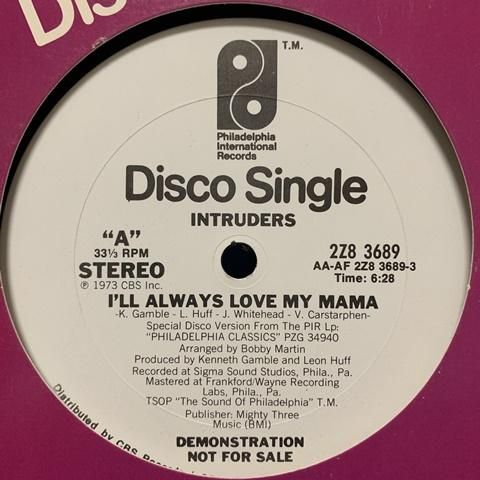 The Intruders – I'll Always Love My Mama (Part I) / I'll Always Love My Mama  (Part II) (1973, Vinyl) - Discogs