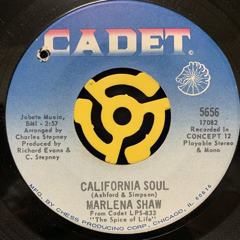 Marlena Shaw / California Soul (7 Inch) - Vinyl Cycle Records