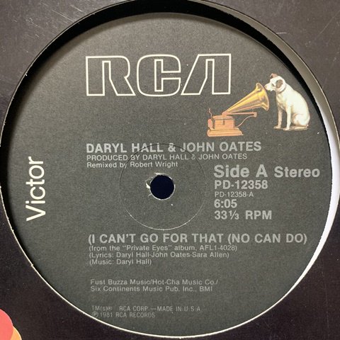 Daryl Hall & John Oates / I Can't Go For That (No Can Do) (12 Inch