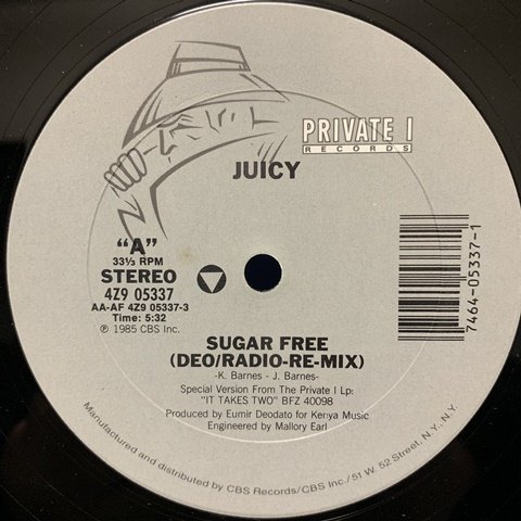 Juicy / Sugar Free (12 Inch) - Vinyl Cycle Records