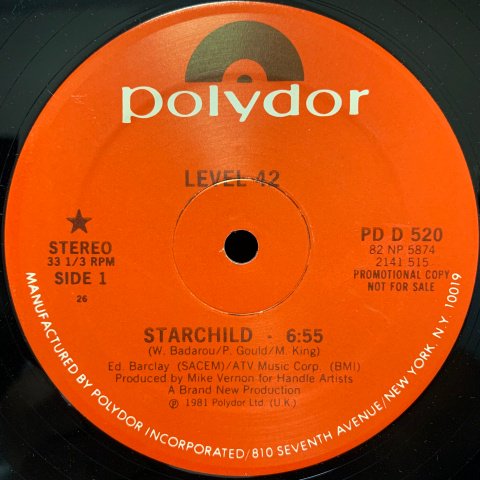 Level 42 / Starchild (12 Inch) - Vinyl Cycle Records