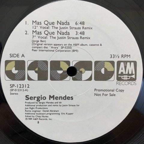 Sergio Mendes / Mas Que Nada (12 Inch) - Vinyl Cycle Records