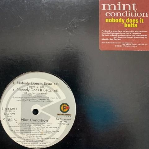 Mint Condition / Nobody Does It Betta (12 Inch) - Vinyl