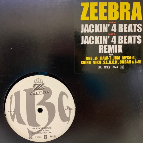 Zeebra / Jackin' 4 Beats (12 Inch) - Vinyl Cycle Records