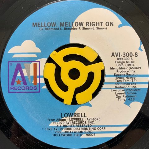 LOWRELLのMELLOW MELLOW RIGHT ON レコード