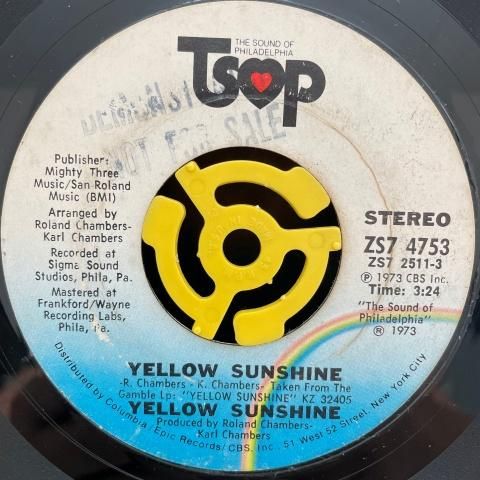 YELLOW SUNSHINE 　レコード Yellow Sunshine / Yellow Sunshine | VINYL7 RECORDS