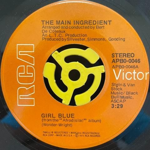 Main Ingredient / Girl Blue (7 Inch) - Vinyl Cycle Records