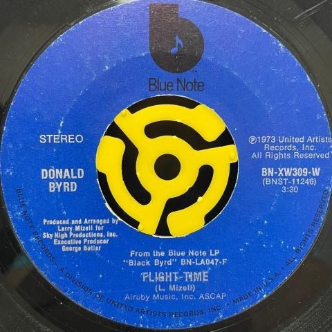 Donald Byrd / Flight-Time (7 Inch) - Vinyl Cycle Records