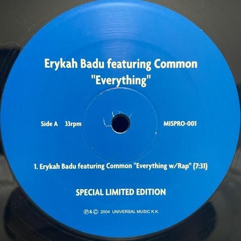 Erykah Badu Featuring Common / Everything (12 Inch) - Vinyl