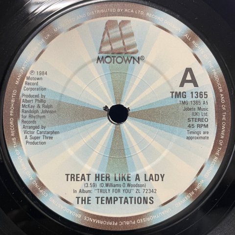 Temptations / Treat Her Like A Lady (7 Inch) - Vinyl Cycle Records