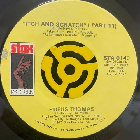 Rufus Thomas / Itch And Scratch (7 Inch) - Vinyl Cycle Records