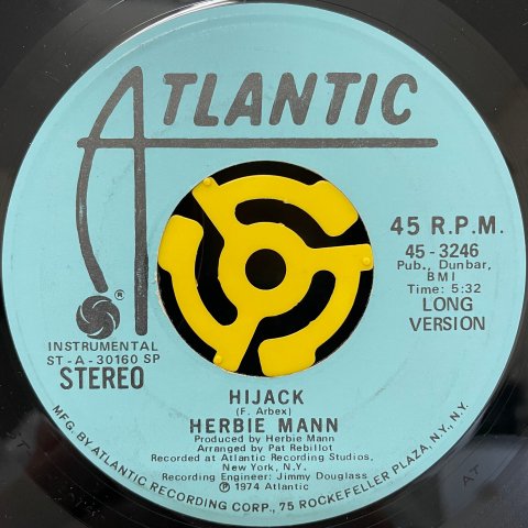 Herbie Mann / Hijack (7 Inch) - Vinyl Cycle Records